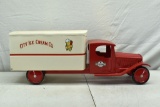 1930's Steelcraft City Ice Cream Co. Van Body Deliver Truck, repainted, 22