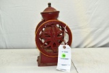 John Wright Small Table Top Coffee Grinder, Cast Iron, Wood Hopper, 12