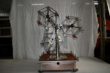 Gilbert Erector Ferris Wheel In Working Condition Mounted Wooden Base, Base Measurements 16