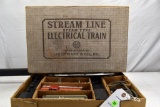 Louis Marx Electric Train Set with 5 Cars, Tracks, Transformer with Box, Untested