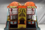 Wooden Tabletop Steam Yachts Carnival Game/Ride Motorized, Untested, 27