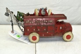 Hubley Cast Iron #211 Bell Telephone Company Truck, marked USA, with auger, 9.5
