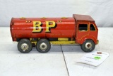 Made In England Shell BP Tin Litho Wind up Tanker Truck, 10