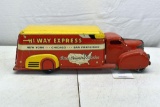 Marx Tin Litho Highway Express Delivery Truck, Good Original Condition, 16