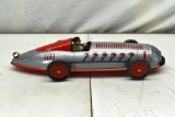 Schylling Spring Drive Tin Plate Boattail Racer, 12.5