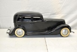 1930's Cor-Cor Toys Press Steel Sedan Car, repainted, 20