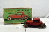 Chad Valley Ubilda Motor Car, Original Box, Tin Windup, 10.5