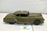 Marx Battery Operated Tin Windup Military Car 9.5