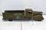 Wyandotte Pressed Steel 1940's Army Supply Delivery Truck 42 Corps, Missing Box Top, 17