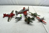 Assorted Pressed Steel, Cast, Airplanes
