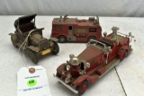 Earl Fire Engine, Model T Car, Dinky Merriweather Fire Tender