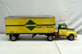 1950's Ford Semi Tractor Trailer, Gateway City Transfer Co., Wooden, 23.5