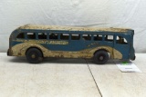 Buddy L Tin Windup Bus, Battery Operated Untested, 15.5
