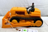 Plastic Bulldozer, Battery Operated, Untested, 10.5
