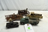 Assorted Cast Iron Trucks, Damaged or Missing Parts
