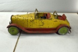 Republic Dayton 1930's Pressed Steel Toy Roadster Car, Friction Drive, 16