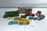 Assorted TootsieToy Cars, Slick Toy Truck Body, Avon Train