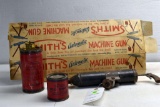 Smiths Automatic Machine Gun with Generator and Big Shot Ammunition Can Unopened, Original Box
