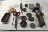 Assorted Toy Parts, Tractor, Truck, Wagon