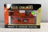Allis Chalmers 1/16 Madel K Crawler Tractor, Die Cast Metal, In Original Box