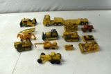 Assorted Construction Equipment, Small Scaled, Dozer, Crawlers, Trailers, Cranes