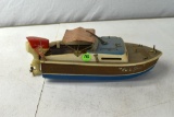 Wooden Battery Operated Boat with FlareCraft Motor, Untested, 11