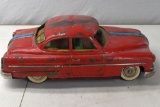 Pontiac-Chev 1950's Tin Friction Car, 14.5