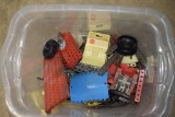 Assorted Erector toy parts