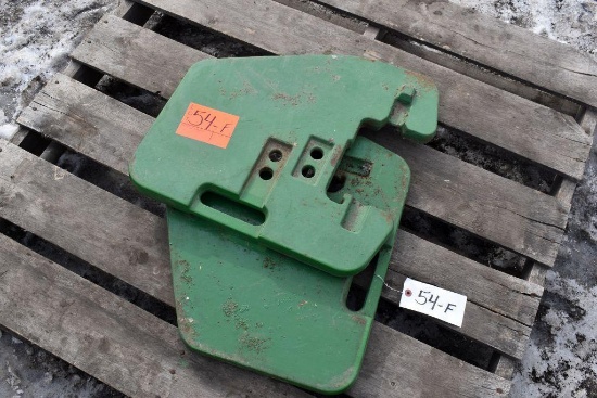 2=100lbs John Deere Suitcase Weights , Selling 2 $