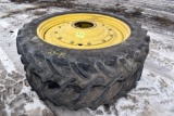 (2) Goodyear DT800 Duals 380/90R50 On John Deere $