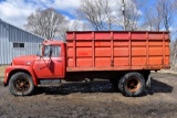 1966 IHC Loadstar 1600 Single Axle Grain Truck, IH V8 Gas, 4x2 Speed, 13' Steel Box & Hoist