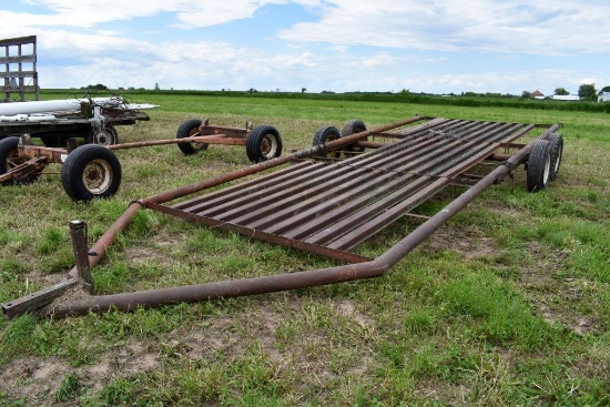 Donahue 24' Implement Trailer, Tandem Axle, Metal Floor