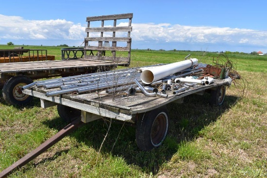 8'x16' Wooden Flatbed With 7 Ton Running Gear