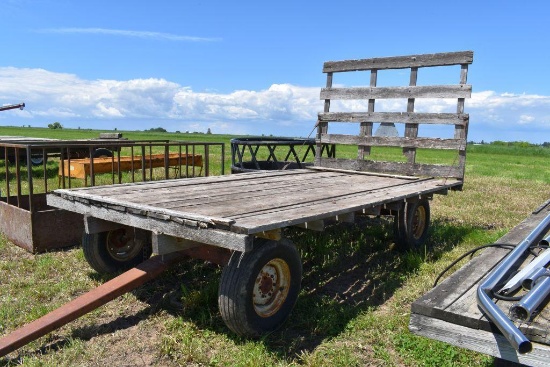 8'x14' Wooden Flatbed with EZ Trail 8 Ton Running Gear