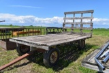8'x14' Wooden Flatbed with EZ Trail 8 Ton Running Gear