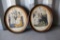 (2) Framed Victorian Style Ladies Pictures 14.75''x17''