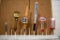 (4) Bud Light Beer, (1) Bud Dry Beer, (1) Anheuser Busch Classic Dark Beer Tap Handle Markers,