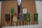 (4) Natural Light Beer, (1) Labatt's Beer, (3) Heineken Beer Tap Handle Markers, (8 Total)