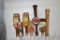 Pearl, Bosch, Old Chicago, Iron City Beer, Bock Beer Tap Handle Markers, (7 total)