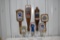 (7) Pabst Blue Ribbon, Pabst Light, Pabst Extra Light, Pabst Special Dark Beer Tap Handle Markers