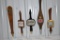 (5) Pickett's, Stevens Point, Meister Brau, Tuborg, Prior Tap Handle Markers