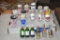 Assortment of Salt & Pepper Shakers including PBR, Dubuque Star, Pearl, Lone Star, Old Style,