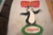 Cardboard Double Sided Hamm's Beer Bear Advertising
