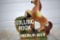 Rolling Rock Premium Beer Ceramic Horse Advertising