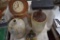 Ship Clock, (2) Stoneware Jugs