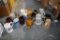 Large Assortment Of Mugs, Pottery, Glass