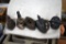 Sad Irons and Cast Iron String Holder
