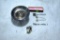 Weighted Sterling Dish, Sterling Pickle Fork, Sterling Sugar Cube Tongs, Sterling Spoon and