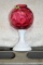 Fenton Coin dot Rose bowl