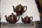 (3) Porcelain Tea Pots